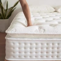 Matelas de luxe cinq étoiles pour hôtel, chambre à coucher, super doux, épaissi, mousse de latex, ressorts ensachés indépendants, solution de confort