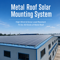 Pince de fixation pour panneau solaire photovoltaïque sur toit en aluminium ou tôle, système de fixation pour toiture à joint debout, galvanisée à chaud
