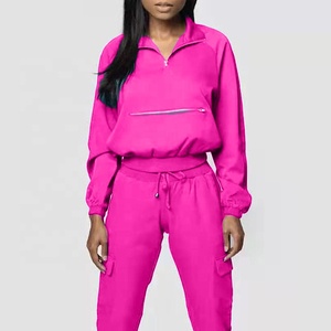 Prezzo all'ingrosso Anti rughe con cerniera medici e infermieri Scrub per colletto verso il basso Scrub femminile set uniformi - Product Image 5