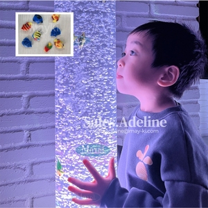 Columna <span class=keywords><strong>de</strong></span> Burbujas Sensoriales LED Terapéuticas, Tubo <span class=keywords><strong>de</strong></span> Burbujas Interactivo para Uso en Salas Sensoriales para Autismo - Product Image 5