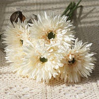 A-468 Bunga Aster Gerbera Sutra Buatan Daisles Gerbera Kuning Krisan Gerbera