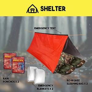 Kit <span class=keywords><strong>de</strong></span> sac à dos <span class=keywords><strong>de</strong></span> <span class=keywords><strong>survie</strong></span> personnalisé <span class=keywords><strong>de</strong></span> 72 heures pour 2 personnes, trousse <span class=keywords><strong>de</strong></span> premiers soins complète tactique pour la maison | kits <span class=keywords><strong>de</strong></span> <span class=keywords><strong>survie</strong></span> d'urgence en plein air - Product Image 5