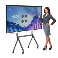 Tableau blanc interactif 4K de 75 pouces, tableaux interactifs, écran plat interactif pour l'éducation, écran tactile, tableau intelligent
