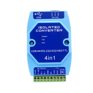 הפוטואלקטרי בידוד USB כדי RS485 422 232 TTL תעשייתי ברקים הגנת USB כדי סידורי ממיר FT232 שבב 4 ב 1