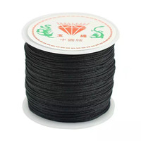 Fil de cordon en Nylon | 50 pièces, 45 mètres, 0.8mm, cordon à nœud chinois macramé tressé, perle, artisanat bricolage, bijoux