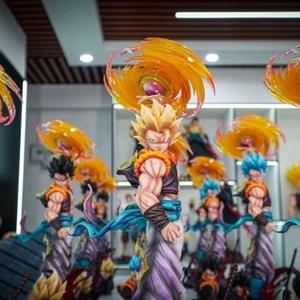 Figura de Acción de PVC de Goku con Tres Cabezas, Super Saiyan, Modelo de Anime GK - Product Image 1