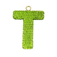 Breloques Bling en forme de lettre anglaise pour coques de téléphone et iPad, accessoires de décoration