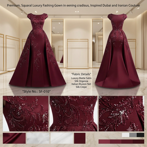 Robe de soirée longue élégante en satin marron moderne sans manches avec jupon plissé pour occasions spéciales formelles - Product Image 3