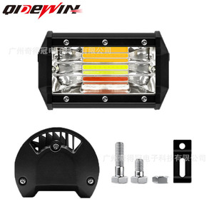 Cob Strobe <b>Work</b> <b>Light</b> 12-24V <b>Led</b> Three Row Off Road Vehicle Spotlights With Switch Control - Product Image 3