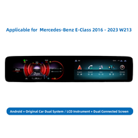 Autoradio Android avec écran numérique double pour Mercedes Benz Classe E 2016-2020, lecteur multimédia stéréo automobile DSP