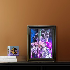 Papier de réglage de table d'éclairage décoratif de cadre photo stéréo 3D pour les amoureux de l'anime pour le tueur de démons <span class=keywords><strong>Kimetsu</strong></span> <span class=keywords><strong>No</strong></span> <span class=keywords><strong>Yaiba</strong></span> Butterfly - Product Image 6