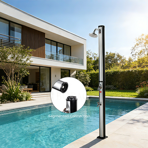 Grifo de <span class=keywords><strong>ducha</strong></span> moderno de pie con mezclador de agua fría y caliente, <span class=keywords><strong>ducha</strong></span> <span class=keywords><strong>solar</strong></span> exterior para piscina - Product Image 4