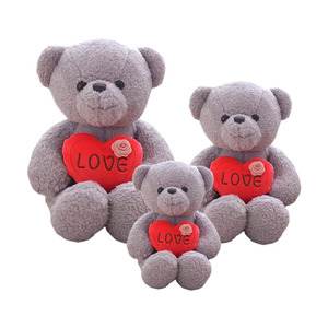 Orsacchiotto di <span class=keywords><strong>Peluche</strong></span> con <span class=keywords><strong>Cuore</strong></span> Ricamato, Giocattolo Morbido per San Valentino, Regalo in Bulk - Product Image 4