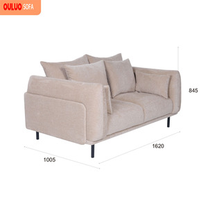 Canapé sectionnel carré moderne en tissu, chaises <span class=keywords><strong>de</strong></span> salon design, deux places, écologique, vente en gros - Product Image 5