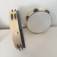 Wrapped Birch Sheepskin Bell Drum 8/10 Inches Adult Hand Single/double-layer Holding Drum for Wedding Children's Educational