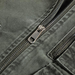 Chaqueta de Hombre Otoño 2025, 100% Algodón Canvas, Resistente a las Arrugas, Cortavientos, Ecológica, Transpirable, Corte Regular, Cuello Mao - Product Image 4