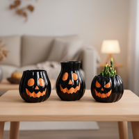 Service de personnalisation professionnel, mini pots de plantes en céramique pour la décoration de bureau, chambre à coucher, salle d'étude, pour Halloween