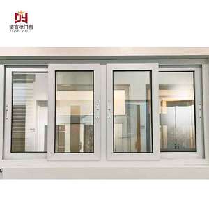 Nhà Máy Bán buôn trái và bên phải trượt nhôm Windows uPVC đôi tráng men trượt Windows - Product Image 3