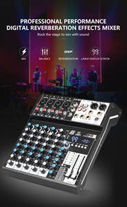 Consola <span class=keywords><strong>de</strong></span> <span class=keywords><strong>Mezclas</strong></span> GAX-SN6 <span class=keywords><strong>de</strong></span> 6 Canales Reverberación Profesional para Escenario <span class=keywords><strong>Mini</strong></span> Mezclador USB - Product Image 6