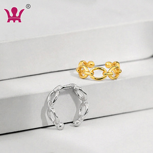 WMCE045 S925 de oreja de plata de hebilla 2020 hueco nuevo cadena delgada péché piercing clip de oreja mujer <span class=keywords><strong>salvaje</strong></span> pendientes - Product Image 6