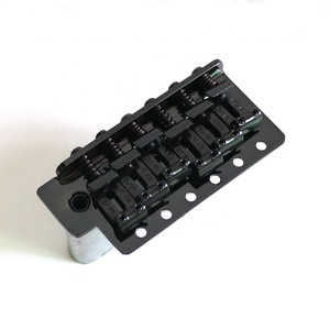 Donlis Vintage Bent Saddle Black Guitar Tremolo Bridge pour guitare ST avec bloc de taille standard et barre <span class=keywords><strong>Whammy</strong></span> - Product Image 2