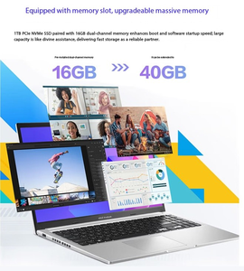 Ordinateur portable Fearless 15 M1502YA7430 R5-7430U 16 Go 512 Go SSD IPS Anglais CN Neuf Graphiques intégrés / Argent / 15,6 <span class=keywords><strong>pouces</strong></span> - Product Image 3