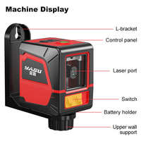 Nouveau niveau laser de poche mini 2 lignes vert pour la construction OEM