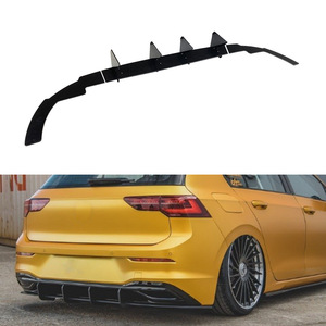 Volkswagen Golf 8 Rear Diffuser And Blade Spoiler <b>PP</b> Material Ducktail Design For 2021+ Models - Product Image 1