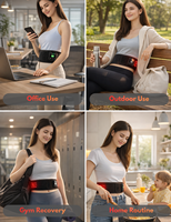 5000mAh Kabelloser Rotlichttherapie-Gürtel 3-Stufen-Vibration 660nm 850nm NIR Infrarot-Wrap für Rücken- und Taillenschmerzen OEM ODM