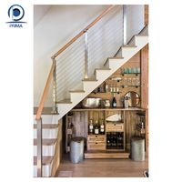 Escalier compact Optima Fashion minimaliste, gain de place, stable, à charge lourde, pour petit appartement et bureau