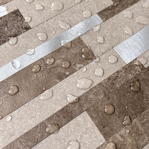 Carrelage en <span class=keywords><strong>pierre</strong></span> naturelle PVC aluminium ardoise rouille, mosaïque autocollante pour surfaces murales - Product Image 3