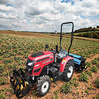 Min 4X4 25HP 3 cylindres 4 roues tracteur facile à utiliser mulcher agricole tracteurs de sol