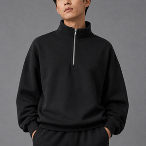 Sudadera Elástica para Hombre con Cierre de 1/4, de Secado Rápido, para Otoño, Gimnasio, Entrenamiento, Manga Larga, Deportiva, Stock Local en EE. UU. - Product Image 3