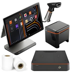 Sunmi D3 Pro Máy tính để bàn tiền mặt đăng ký 15.6 inch màn hình cảm ứng 4 + 64GB NFC thanh toán Android 13 bán lẻ hệ thống <span class=keywords><strong>POS</strong></span> - Product Image 1