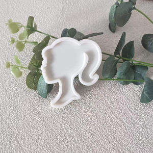 INTODIY chica cabeza <span class=keywords><strong>princesa</strong></span> molde <span class=keywords><strong>de</strong></span> silicona azúcar artesanía <span class=keywords><strong>Fondant</strong></span> herramientas <span class=keywords><strong>pastel</strong></span> decoración molde herramienta para hornear DIY Cocina - Product Image 3