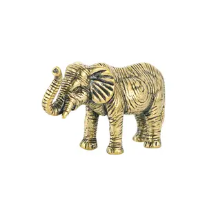 銅工芸品象像真鍮装飾品動物象装飾品アンティーク古い。