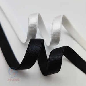 Venta al por mayor antideslizante terciopelo brillante cinturón elástico 1mm de espesor para damas sujetador y hombro ropa interior banda de costura diseño antideslizante - Product Image 1