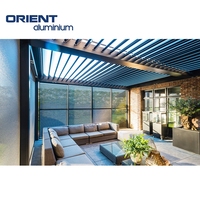 Système de pergola rétractable automatique 3x4 Mirador d'extérieur moderne pour arrière-cour Auvent de toit motorisé en aluminium étanche