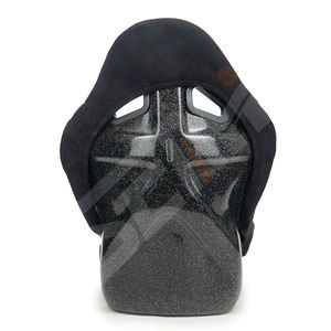 WZSEAHI مقاعد دلو مخملية سوداء صغيرة غير قابلة للتعديل مقعد سيارة سباق مقعد الطفل - Product Image 5