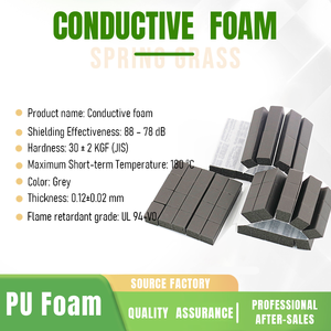 Cao dẫn điện bọt Gasket <span class=keywords><strong>EMI</strong></span>/<span class=keywords><strong>RFI</strong></span> che chắn ESD vật liệu bảo vệ tùy chỉnh vải trên dải bọt cho thùng điện tử - Product Image 2