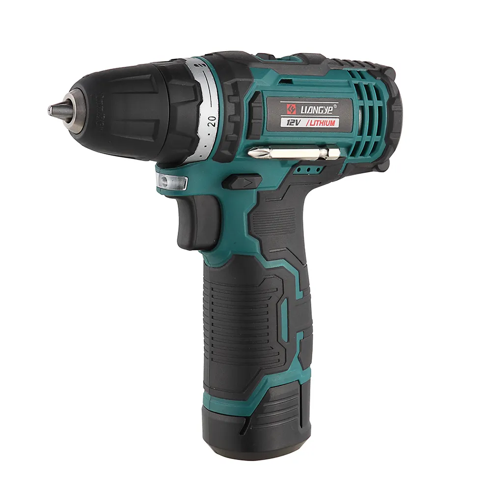 Liangye 12V High Efficiency Easy Control Cordless Screwdriver Power Drill Tools With Rechargeable Battery