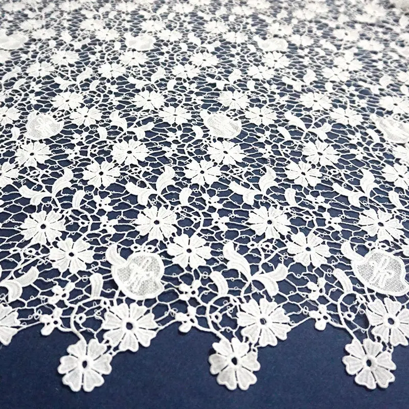 Milk Silk Water Soluble Fabric Women's Clothing Grape-Shape Embroidery Hem Decorative Lace Fabric