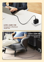 Kabel Pengisi Daya Cepat LDNIO Wholesale LC352C 240W PD3.1 5A Tipe C, Kabel Data dengan Chip E-Marker, Struktur 5 Inti, Kabel Charger Ponsel