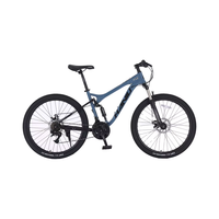 Un vélo de montagne pour adultes à suspension intégrale de 26 pouces, équipé d'un cadre en acier à haute teneur en carbone à 24 vitesses et de freins à disque