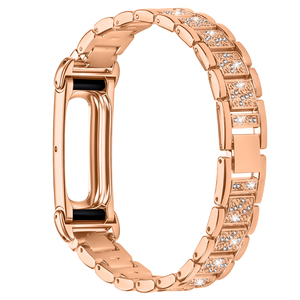 <span class=keywords><strong>Bracelet</strong></span> de montre de <span class=keywords><strong>luxe</strong></span> fin en acier inoxydable avec diamants pour Google <span class=keywords><strong>Fitbit</strong></span> Air, <span class=keywords><strong>bracelet</strong></span> de remplacement réglable - Product Image 5