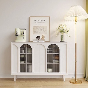 Entryway מודרני מזנון עץ מזנון לוח מזנון תצוגה ריהוט ארון - Product Image 3