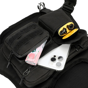 Fabrik-Bestseller Outdoor Taktische Brusttasche Herren Lauf- und Fahrradtasche Große Kapazität Multi-Taschen Brustgurttasche - Product Image 3
