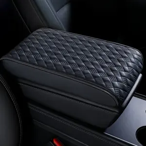 Universal Car Interior Zubehör PU Leder Car Center Konsolen abdeckung mit 2 Aufbewahrung taschen Für die meisten Fahrzeuge Armlehnen Aufbewahrung sbox - Product Image 3
