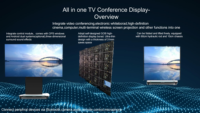Directo de fábrica Pantalla grande Alta resolución 135 pulgadas Plegable Todo en uno Pc Smart Tv