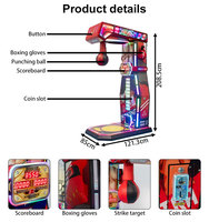 Super Dragon Boxe Machine de jeu d'arcade d'amusement à pièces Ultimate Big Punching Game Strength Tester Fun Sports